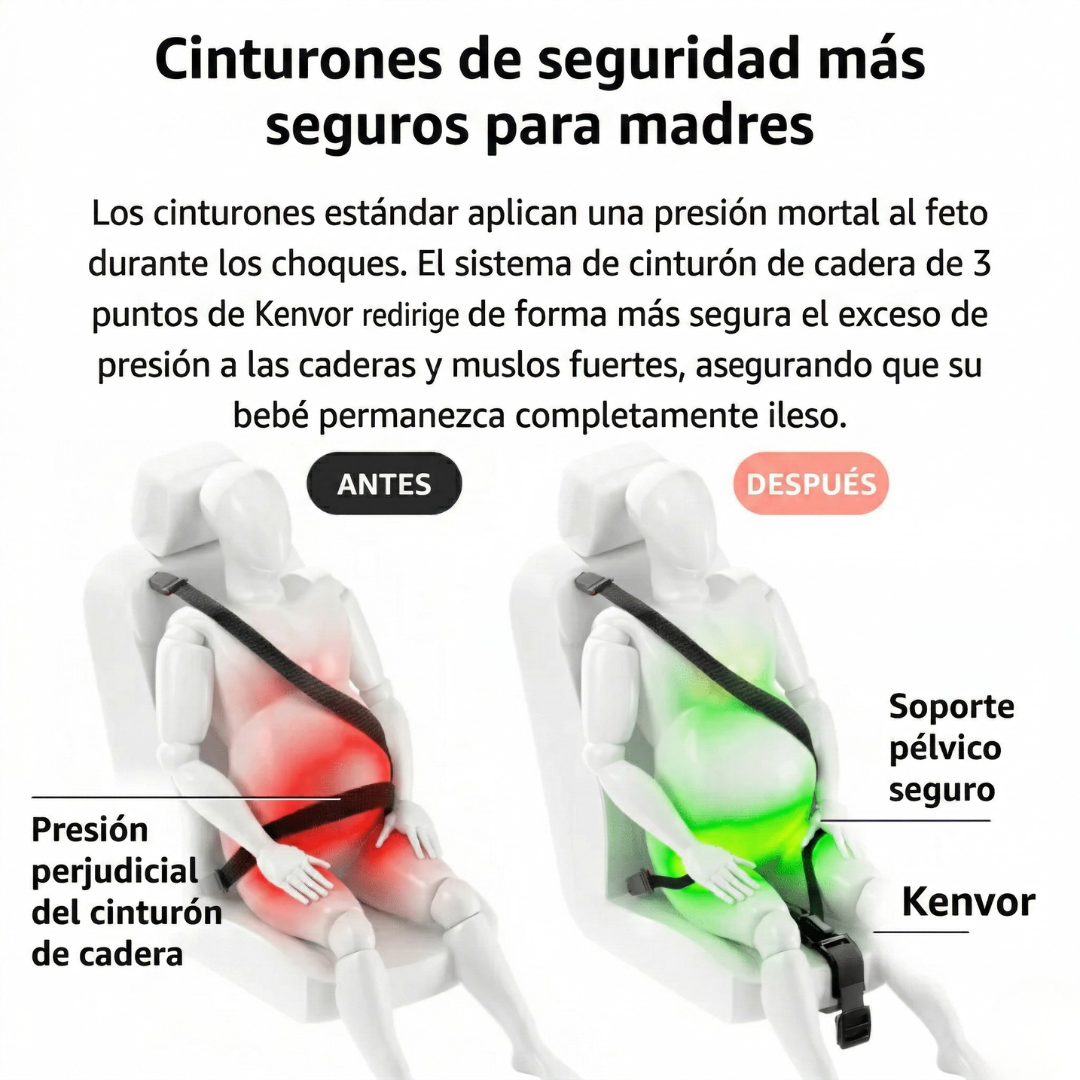 Cinturón de seguridad para embarazadas